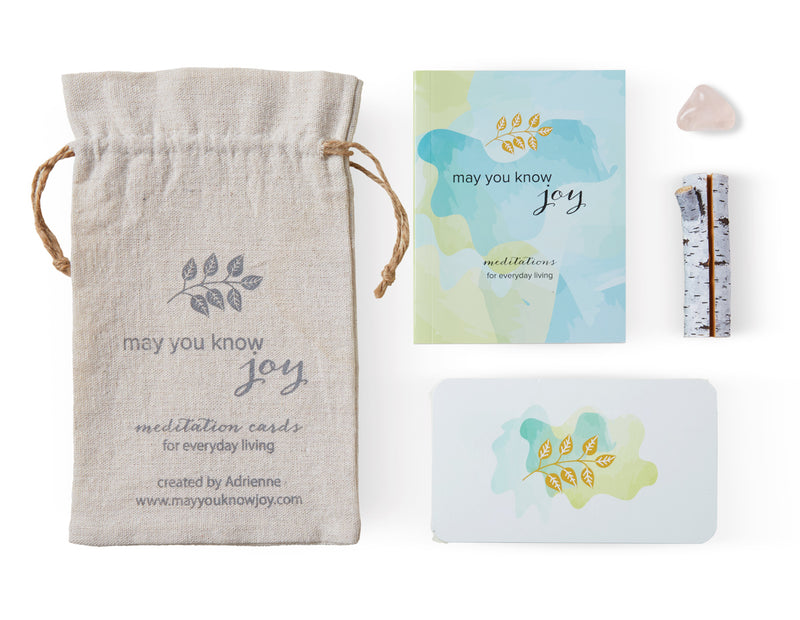 May You Know Joy Meditation Card Deck & Booklet - Deluxe Set - The Self-Care Shop