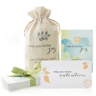 May You Know Joy Meditation Card Deck & Booklet - Deluxe Set - The Self-Care Shop