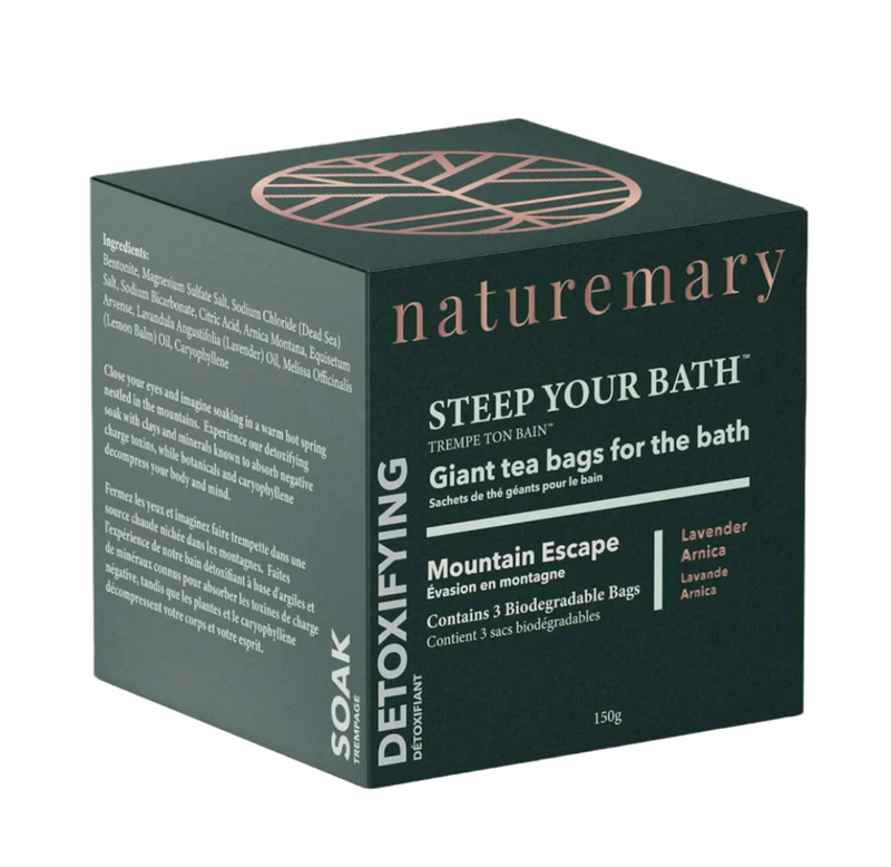 naturemary bath tea bags mountain escape (detoxifying blend) All natural bath tea bags