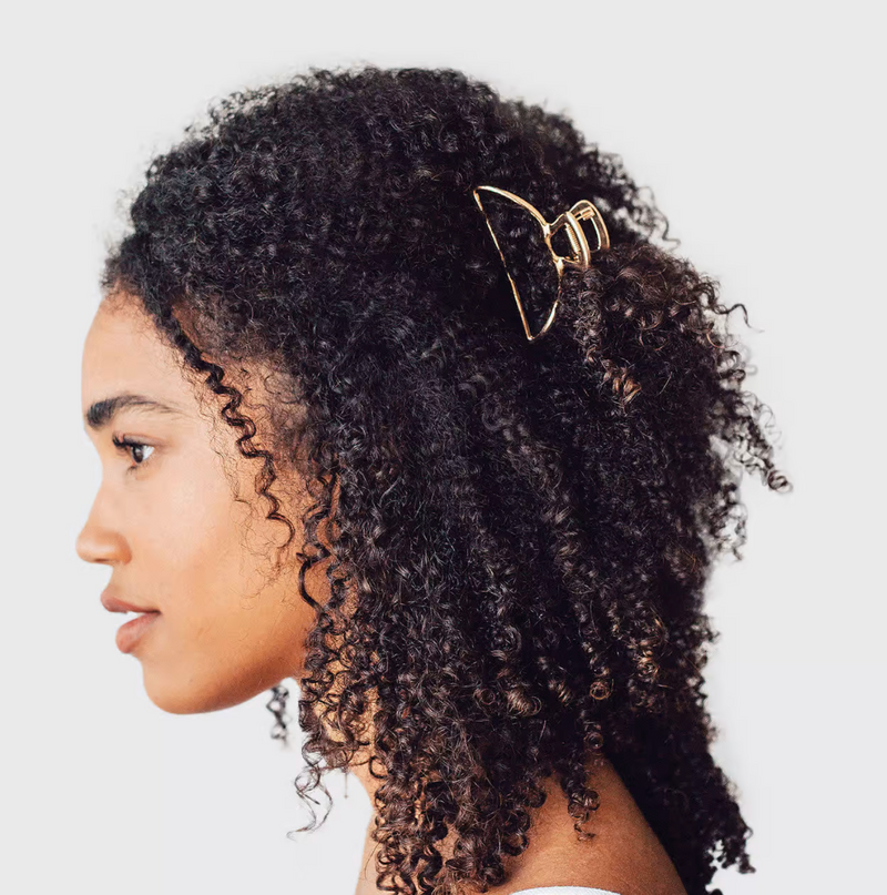 Girls claw clip . Womens hair accessories. Gold open metal claw clip - good for all hair types. Wavy hair, straight hair, curly hair accessories
