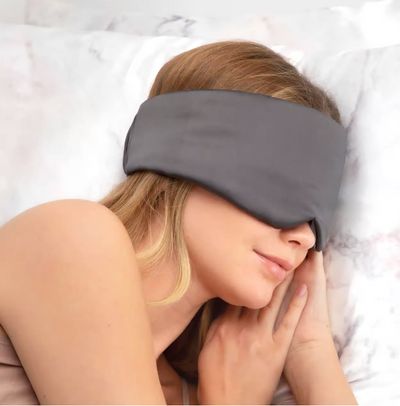pillow satin sleep mask charcoal kitsch sleeping mask - sleep support, satin eye sleep mask. custom gift boxes edmonton, custom gift boxes canada, corporate gifting