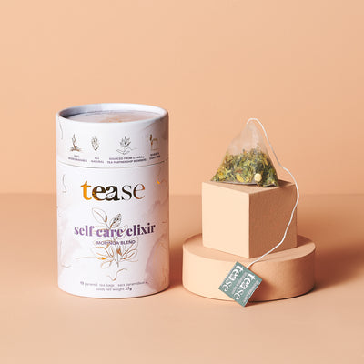 Self Care Elixir, Tea Blend | Compostable Pyramid Bags - The Self-Care Shop superfood  herbal tea  all natural tea  tea blend  tease wellness  tease  tea  spiritual  hydrate